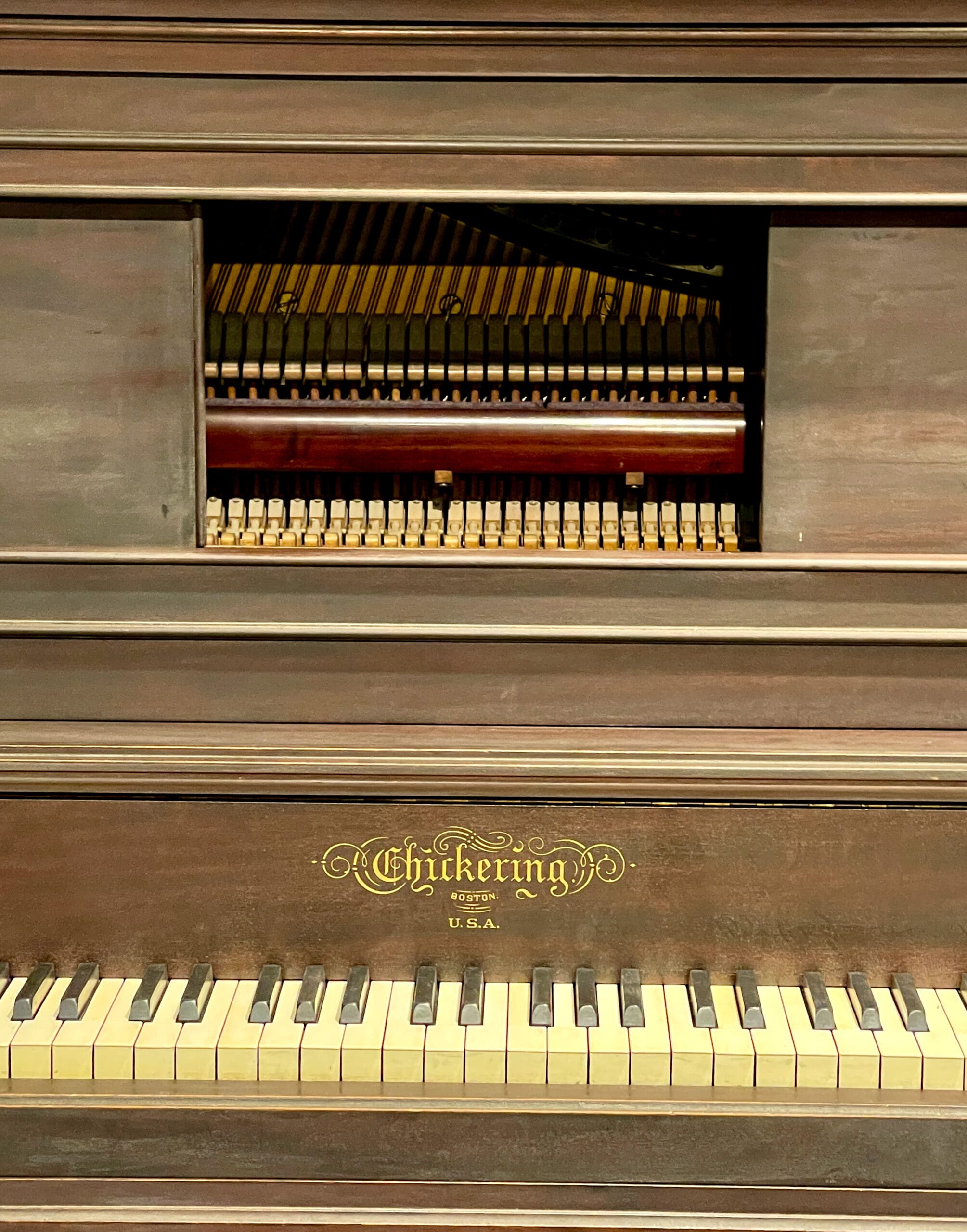 Chickering & Sons Upright Player Piano – Antique Piano Shop, Inc.