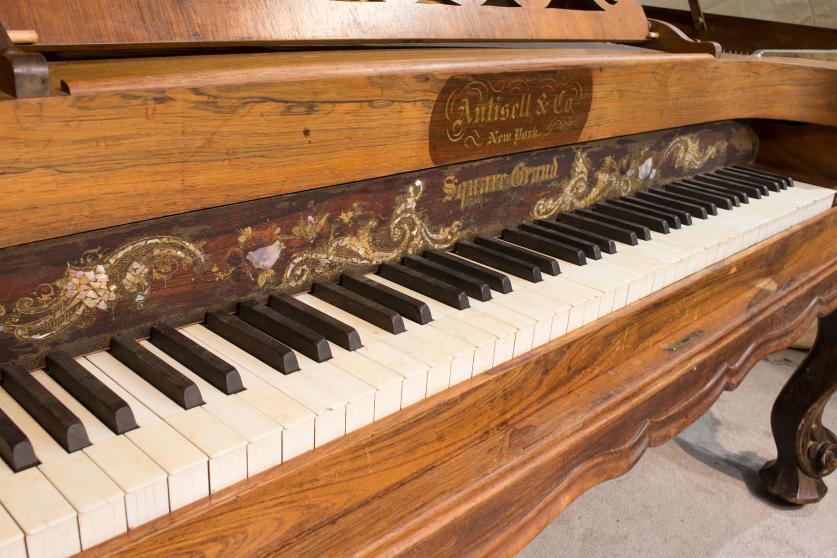 Antisell Square Grand Piano – Antique Piano Shop, Inc.