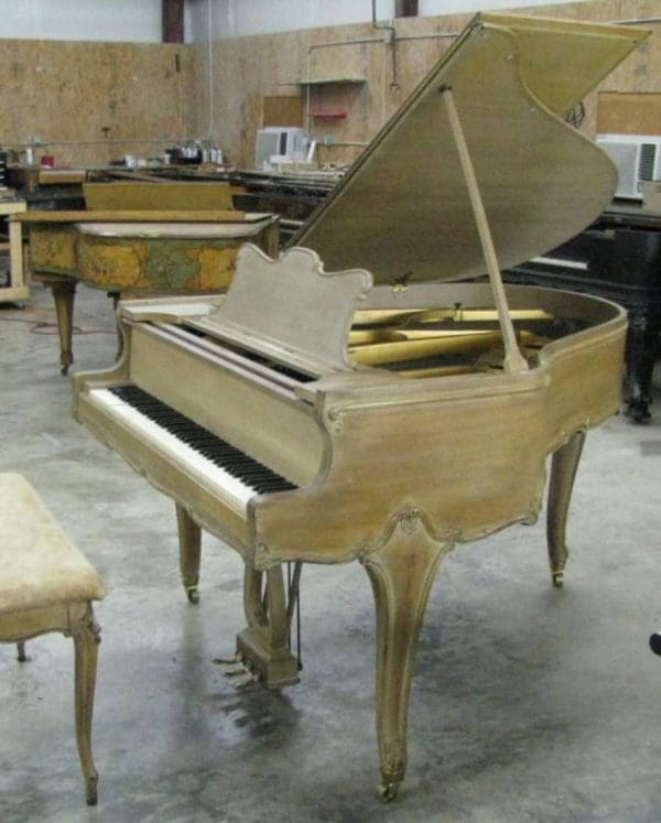 Weber Antique Pickle Finish French Country Baby Grand – Antique