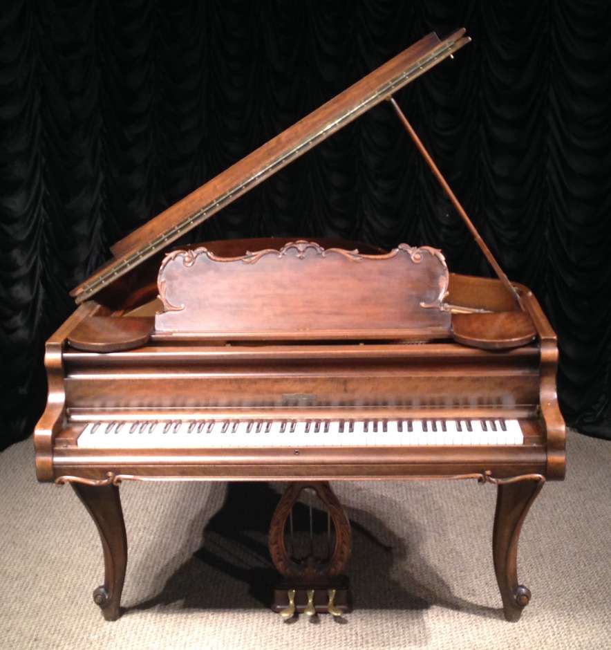 Lovely Kranich & Bach Louis XV Mahogany Baby Grand – Antique Piano